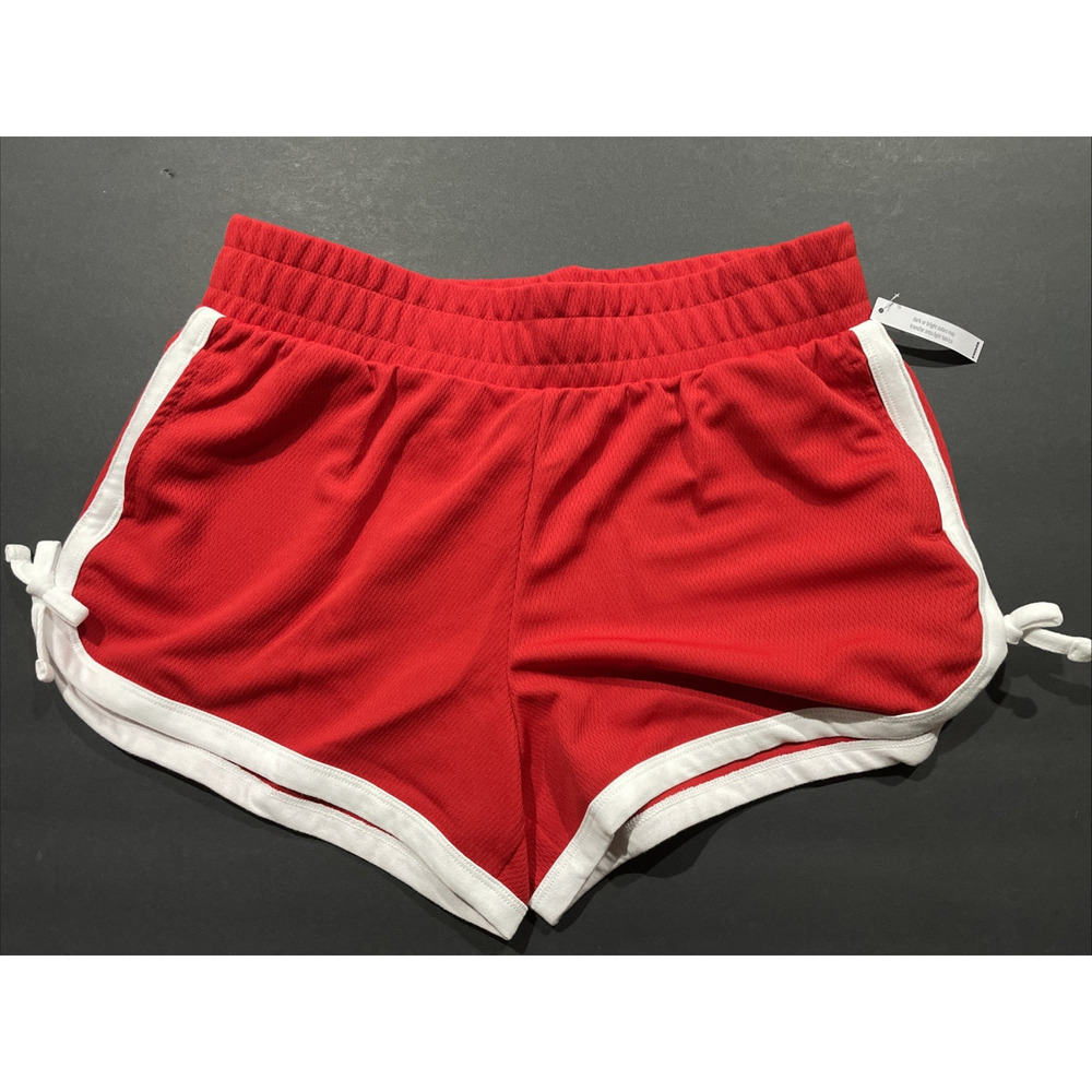 RSQ Red Athletic Running Shorts with White Trim